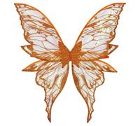 renvena Ailes Papillon Féérique En Dégradé Dor Et Grandes Ailes Dange Pour Une Fête Thématisée Dhalloween Et Des Costumes Fancy Dress Orange Taille unique