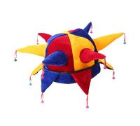 renvena Chapeau Bouffon Mardi Gras Chapeau Géant Mardi Gras Pour Adultes Toque Drôle Clown Pour Femmes Et Hommes Orange Bleu Rouge Taille unique