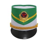 renvena Chapeau Fanfare Chapeau Haut Forme Soldat Jouet Avec Accents Dorés Accessoire Costume Maître Cérémonie Cirque Type M Taille unique