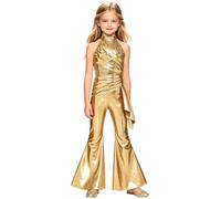 renvena Costume Discothèque En Romper One Piece Pour Enfants Saute Jupe Volants Ruches