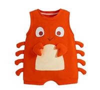 renvena Nouvelles Nées Petites Filles Tout Petites Filles Tout Petits Garçons Bébés Maillots Sans Manches Pour Écrevisses Tenue De Tous Les Jours Orange 0-3 mois