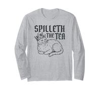 Renverse Le thé drôle Chat médiévalcore Manche Longue