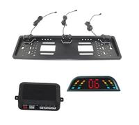 Renversing Caméra Capteur De Stationnement Parktronics EU, Cadre De Plaque D'immatriculation Européenne, Radar De Recul avec 3 Capteurs Caméra de Vue arrière
