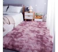 RENWEIWEI Grand Tapis Salon 110 x 240 cm Uni Brillant Douillet Tapis Moelleux Salon Facile à Nettoyer pour Chambre à Coucher, Couloir, Rose Pourpre