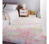 RENWEIWEI Grand Tapis Salon 180 x 330 cm Uni Brillant Douillet Tapis Moelleux Salon Facile à Nettoyer pour Chambre à Coucher, Couloir, Multicolore