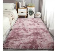 RENXTAO Grand Tapis Salon 190 x 310 cm Uni Brillant Douillet Tapis Moelleux Salon Facile à Nettoyer pour Chambre à Coucher, Couloir, Rose Pourpre