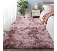 RENXTAO Tapis de Chambre Doux 180 x 310 cm Poil Long Doux Tapis Chambre Moderne Lavable for Living Room, Bedroom, Nursery, Rose Pourpre
