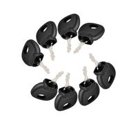 Renyanparts 14707 Lot de 8 clés d'allumage 85804675 compatibles avec les pelleteuses Caterpillar Euro-Series 213 214 Compatible avec les chariots élévateurs télescopiques Bobcat Versahandler V-Series