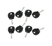 Renyanparts 85804675 14707 Lot de 8 clés d'allumage compatibles avec les compacteurs Bomag Compatible avec les mini pelles Volvo Compatible avec les mini pelles Gehl Compatible avec les compacteurs