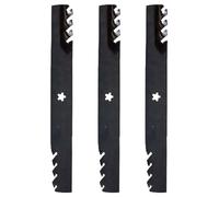 Renyanparts Lot de 3 lames mulching 521981601 539113312 compatibles avec tracteur à gazon Husqvarna 2042LS LT130 LTH125 compatible avec tondeuse à gazon Poulan PB155G42 PB15542LT PB17542LT PB195A46LT