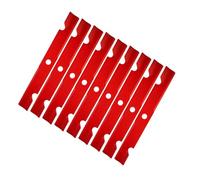 Renyanparts Lot de 9 lames de tondeuse à tête de cuivre 103-6403-S 543294 compatibles avec Exmark Lazer Z XP XS AS S E 152,4 cm Compatible avec Turf Ranger Compatible avec Front Runner Compatible avec