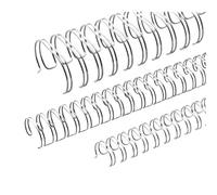 Renz - Reliure métallique Renz Ring Wire ® - 8.0 mm A4 34 Anneaux Pas 3:1 - Argent Mat