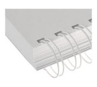 Renz - 32 mm - 23 anneaux - A4 (210 x 297 mm) - blanc - 25 unités fil de ligature - pour Office line 2:1 Blanc G