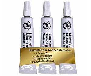 Renz Graisse silicone pour machines à café automatiques - 3 tubes de 6 g - Convient à un usage alimentaire - Joint torique