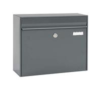 Renz MEFA Vals 101 101500DE Boîte aux lettres avec plaque nominative Gris 310 x 385 x 137 mm