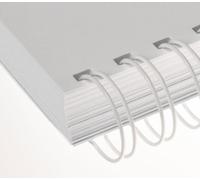 Renz - Reliure métallique Renz Ring Wire ® - 12.7 mm A4 34 Anneaux Pas 3:1 - Blanc