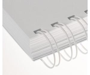Renz - Reliure métallique Renz Ring Wire ® - 12.7 mm A4 34 Anneaux Pas 3:1 - Blanc