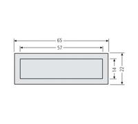 Renz Renz Metallwaren. Bouton combiné LIRA 65x22 brun 97-9-85116 br Quantité:1