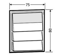 Renz Renz Metallwaren Module de sonnette avec 3 boutons-poussoirs 97-9-85271 blanc Quantité:1