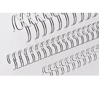 Renz Wire elementi per rilegatura 34 anelli, 3: 1, diametro 11 mm, 7/40,6 cm silver matt, 100 Pezzi
