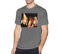 REO Speedwagon T Shirt Men's Fashion Cotton Crew Neck Short Sleeve Tunics Deep Heather Manches Courtes(XX-Large)