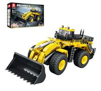 Reobrix 22009 - Bulldozer Télécommandé 4x4, 1876 pièces. Maquette de Construction pour Adultes et Adolescents dès 14 Ans pour Fans d'engins de Chantier