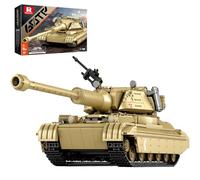 Reobrix 60TP Tank (77036) - Kit de collection de 1128 pièces sous licence officielle - Échelle 1/28 - Pour les fans militaires, pour adultes et adolescents