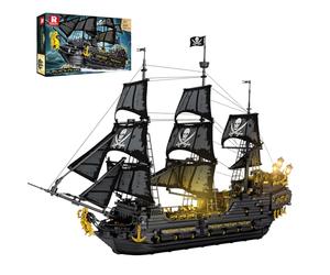 Reobrix 66036 Maquette Bateau Pirate Black Pearl avec LED pour Adulte