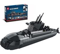 Reobrix 800 Sous-marin nucléaire stratégique MOC Blocs de construction 1498 pièces Kit de construction Modèle Cadeau Enfants