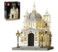Reobrix Ensemble de blocs de construction de l'église de Venise pour adultes avec lumières (4270 pièces)