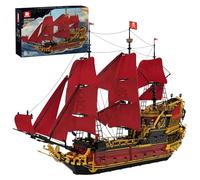 Reobrix Ensemble de blocs de construction pour adultes, Vaisseau pirate de la vengeance 5666 pièces, kit de maquette historique 66049, jouet de construction de voilier de Noël collection