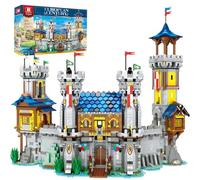 Reobrix Château médiéval Ensemble de Blocs de Construction Jouet 66006A