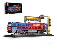 Reobrix Ensemble de construction de train avec base, train de marchandises G2000, kit de modèle de camion de ville 66021, modèle pour adultes amateurs de voitures, idées cadeaux pour filles et garçons