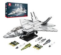 Reobrix Ensemble de construction F-22 pour adultes, modèle 33020, avion militaire technique de collection, jouet cadeau pour fans d'aviation, 14 ans et plus
