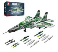 Reobrix Ensemble de construction MIG-29 Modèle 33024, avion militaire technique à collectionner Jouets cadeaux pour les fans d'aviation, garçons et filles de 14 ans