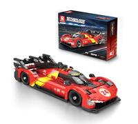 Reobrix Ensemble de Construction Supercar (1370 pièce),Modèle réduit de Voiture de Course Le Mans à l'échelle 1:16,Jeu de Construction pour Adultes, pour Les passionnés de Sport Automobile