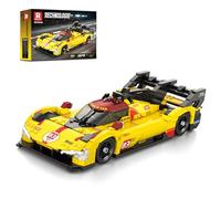 Reobrix Ensemble de construction Supercar,kit de modèle de voiture de course à l'échelle 1:16 avec autocollant,jouet de construction pour collectionneurs,cadeau pour les passionnés de sport automobile