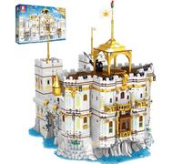 Reobrix Ensembles de Construction de châteaux de la Baie Royale, kit de Construction de château médiéval 66013, Jouets de Construction, modèle Collectionner, Cadeaux créatifs pour Adultes 14+