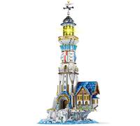 Reobrix Kit de construction de phare médiéval avec lumières, modèle d'architecture de collection pour décoration d'intérieur, cadeau créatif pour adultes, garçons et filles (2966 pièces)