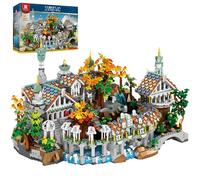 Reobrix Kit de Construction Médiéval pour Adultes,55015 Set de Construction Architecturale Européenne,4406 Pièces Grande Maquette DIY Collection Médiévale pour Décorer Intérieure,Cadeau Créatif Idéal