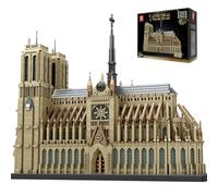 Reobrix Set de Construction Architecture Notre-Dame de Paris, Grand Modèle de Cathédrale Notre-Dame à Exposer, Série de Monuments Célèbres Collectionnables 66016 pour Adultes 14+ (8868+ Pièces)