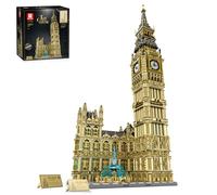 Reobrix Set de Construction Big Ben De Londres 55012,Grande Tour Emblématique avec Horloge Fonctionnelle,139cm Jeu de Briques Architecturales pour Adultes,13825 Pièces Maquette d'horloge Londonienne