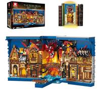 Reobrix The Shire Booknook 66035 - Kit de construction créatif de serre-livres - Avec lumières - Décoration de la maison - Cadeau pour 14 ans et adultes (3398 pièces)