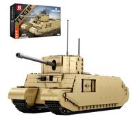 Reobrix TOG II Tank, Maquette de Char Militaire WW2 à Construire 1:30, 77032 Blocs de Construction Militaire de la Seconde Guerre Mondiale, Licence Officielle World of Tanks, Cadeau pour Adultes