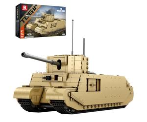 Reobrix TOG II Tank, Maquette de Char Militaire WW2 à Construire 1:30, 77032 Blocs de Construction Militaire de la Seconde Guerre Mondiale, Licence Officielle World of Tanks, Cadeau pour Adultes