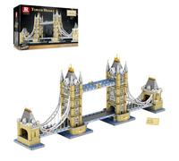 Reobrix Tower Bridge 55018, 9782 pièces - Kit de modèle d'architecture de Londres pour adultes, blocs de construction de collection stimulants pour décoration de maison, bureau, cadeaux pour