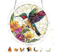 Reofrey Attrape-Soleil Puzzle en Acrylique Colibri, Suncatcher Puzzles Classiques, Suspendre Fenêtre Ornement, Décoration Maison Salon Chambre Jardin Balcon, 18 cm