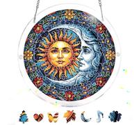 Reofrey Attrape-Soleil Puzzle en Acrylique Libellule, Suncatcher Puzzles Classiques, Suspendre Fenêtre Ornement, Décoration Maison Salon Chambre Jardin Balcon, 18 cm