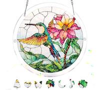 Reofrey Attrape-Soleil Puzzle en Acrylique, Suncatcher Puzzles Classiques, Suspendre Fenêtre Ornement, Décoration Maison Salon Chambre Jardin Balcon, 18x18cm A410