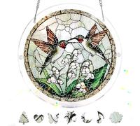 Reofrey Attrape-Soleil Puzzle en Acrylique, Suncatcher Puzzles Classiques, Suspendre Fenêtre Ornement, Décoration Maison Salon Chambre Jardin Balcon, 18x18cm A13